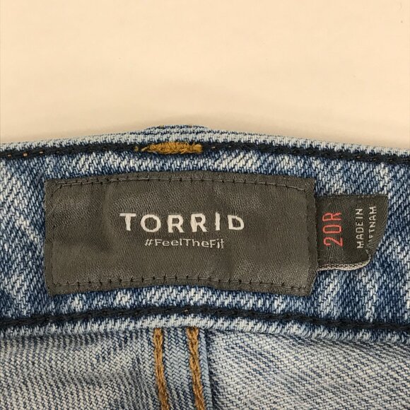 Torrid Stovepipe Straight Classic Denim High Rise Jeans Women's Plus Size 20R - Picture 8 of 11
